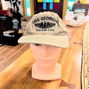 USS Georgia Tan Baseball Cap